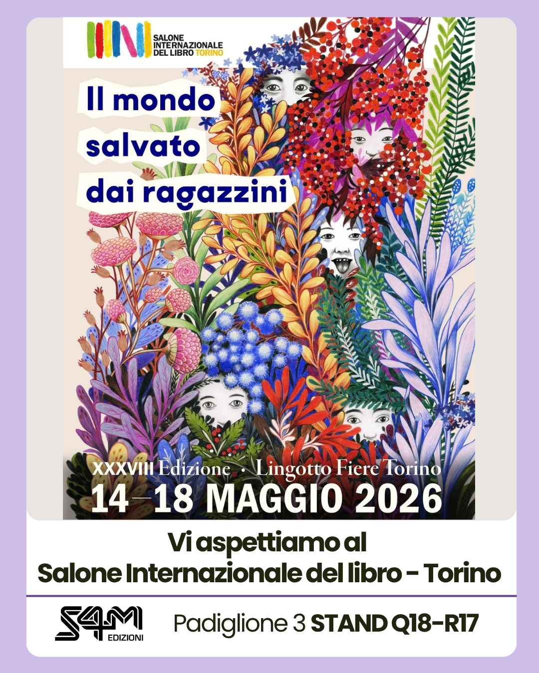 S4M Edizioni al Salone Internazionale del Libro di Torino: incontri, storie e nuove voci S4M Edizioni al Salone Internazionale del Libro di Torino: incontri, storie e nuove voci